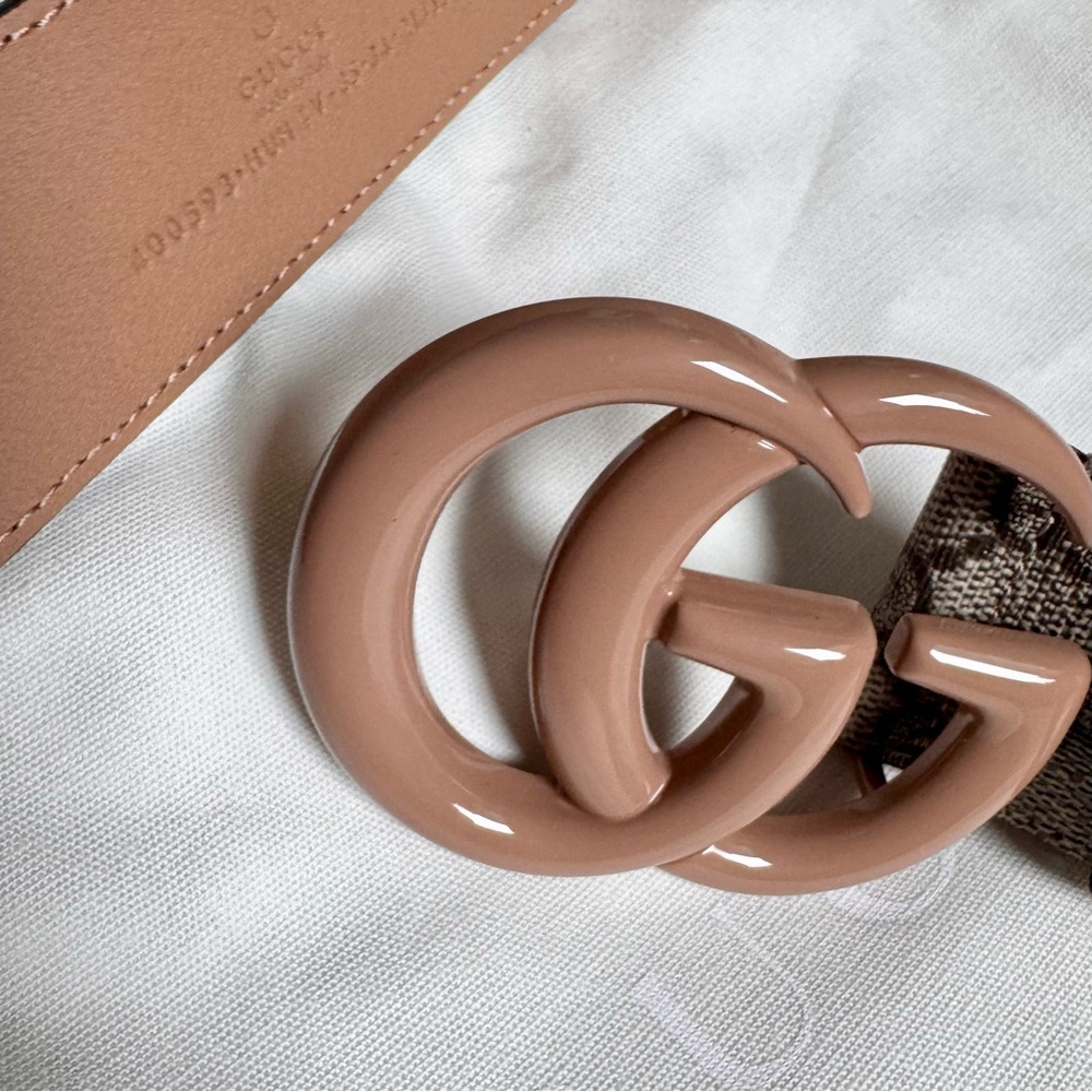 New Gucci Marmont Monogram Belt - Picture 6 of 6
